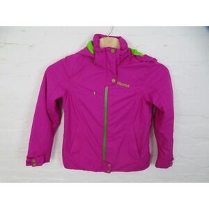 Marmot MemBrain Ski Jacket Womens Medium Pink Hooded Insulated Waterproof Snow